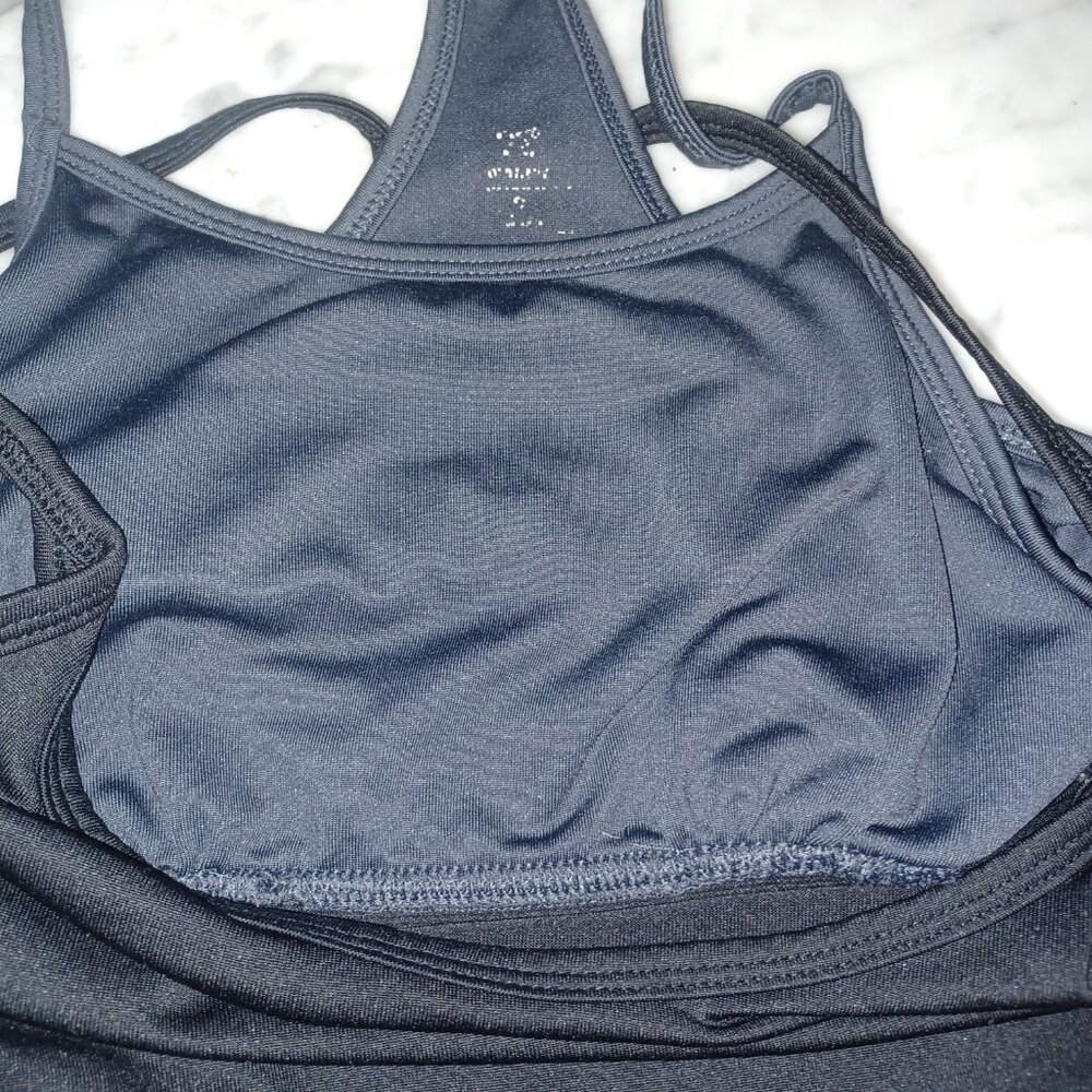 Women's Athletic Tank SZ 12/10 Black - Picture 3 of 3